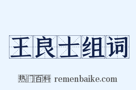 王良士组词是什么意思的图片